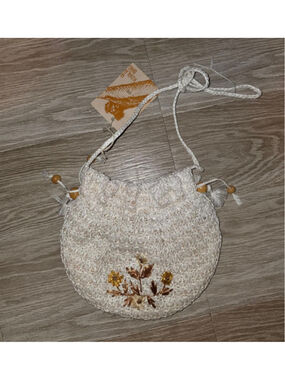 A Koala Bag Crossbody Bag Handmade Recycled Materials White NEW WITH TAGS